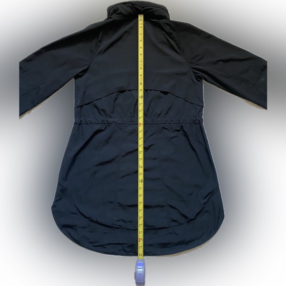 Athleta Black Hooded Solar Rain Wind Anorak - Picture 8 of 11